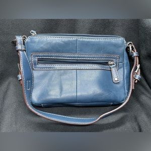 St. John’s Bay Vintage Blue Leather Handbag